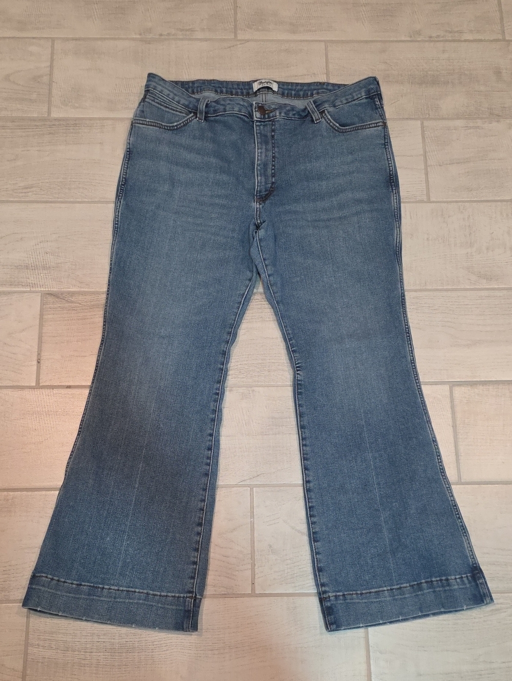 Wrangler Retro High Rise Trouser Women's Size 35x32 Stretch